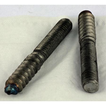 Pinpoint 0.25 x 2-0.25 in. Full Thread Steel Plain Hanger Bolts, 25PK PI2095649